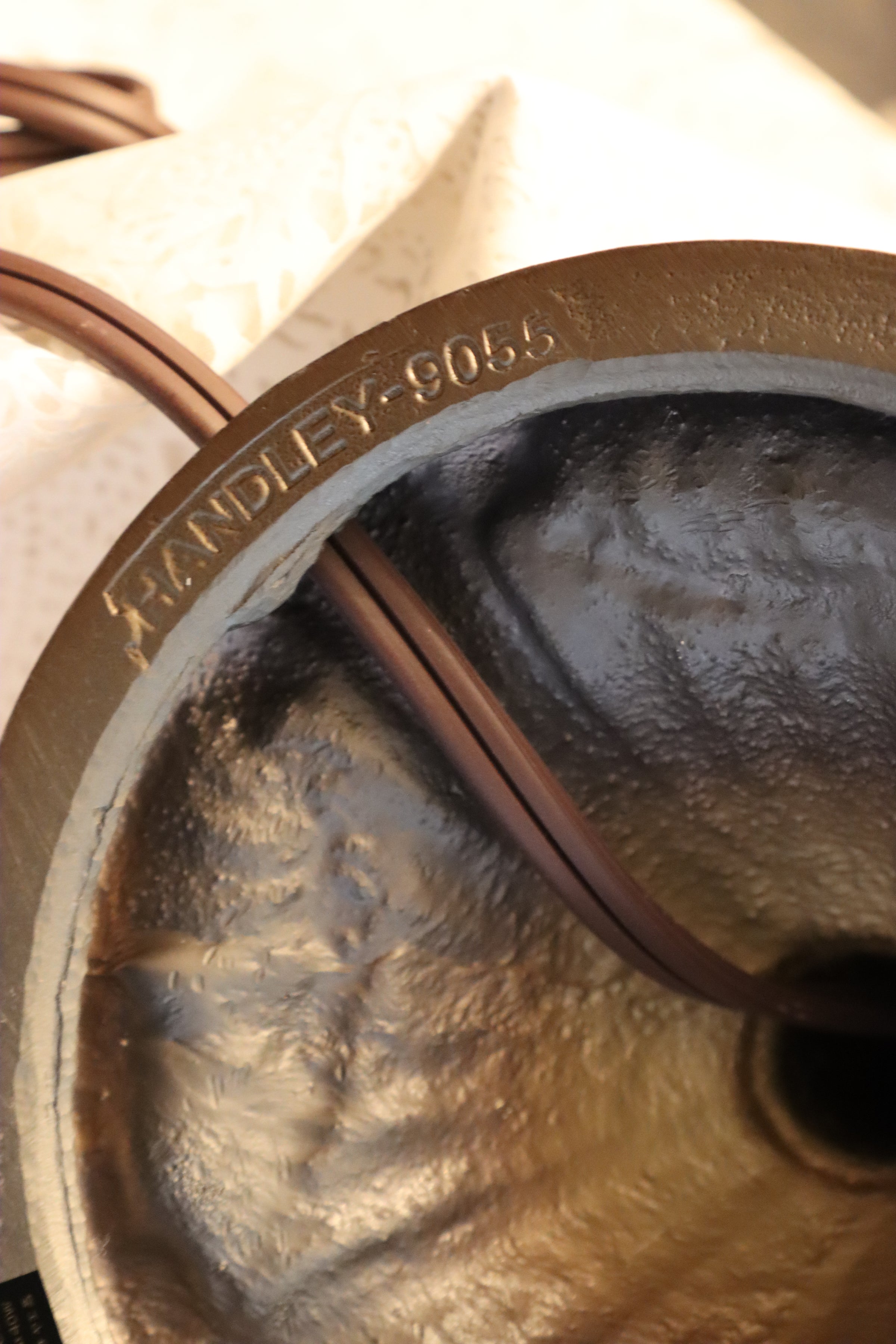 ランプベース ブロンズ調 アールヌーボー｜ステンドグラス