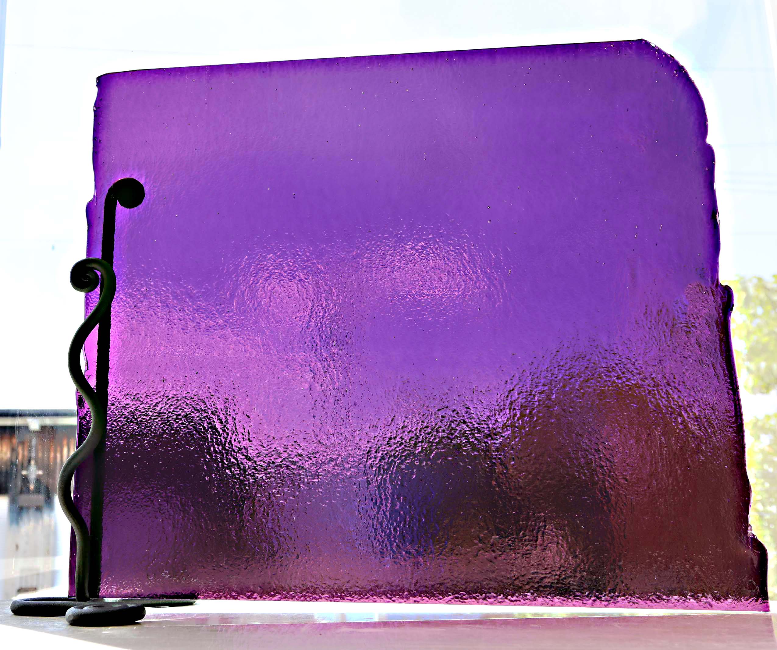 ステンドグラス材料｜BUF 1228 アメジスト・ブルザイガラス【Bullseye