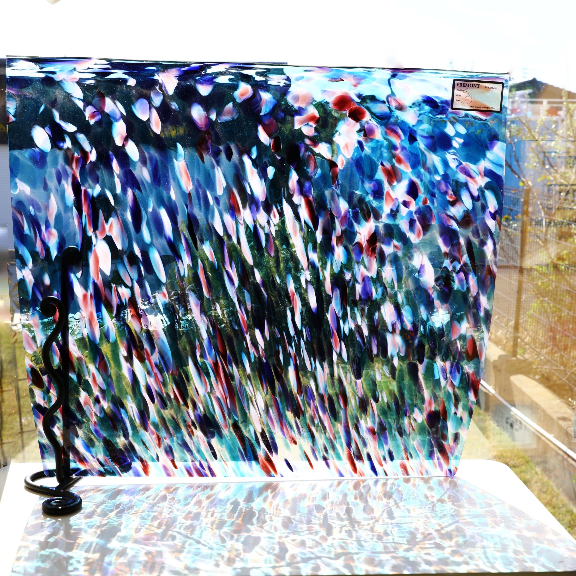 フリモント アンティークガラス Gグレード マルチミックス｜W36×H30cm