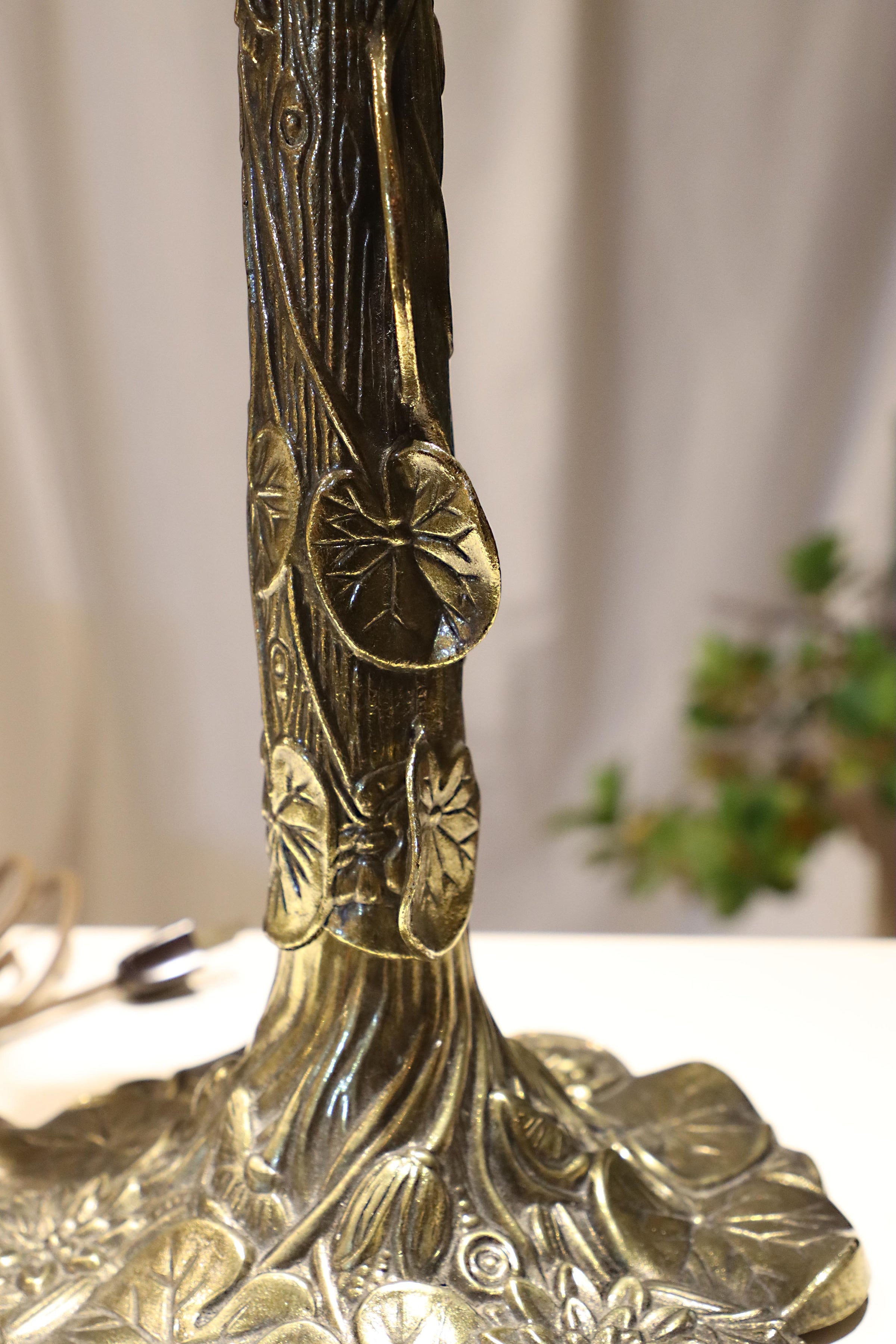 ランプベース ヴィンテージ照明台座（ステンドグラス対応