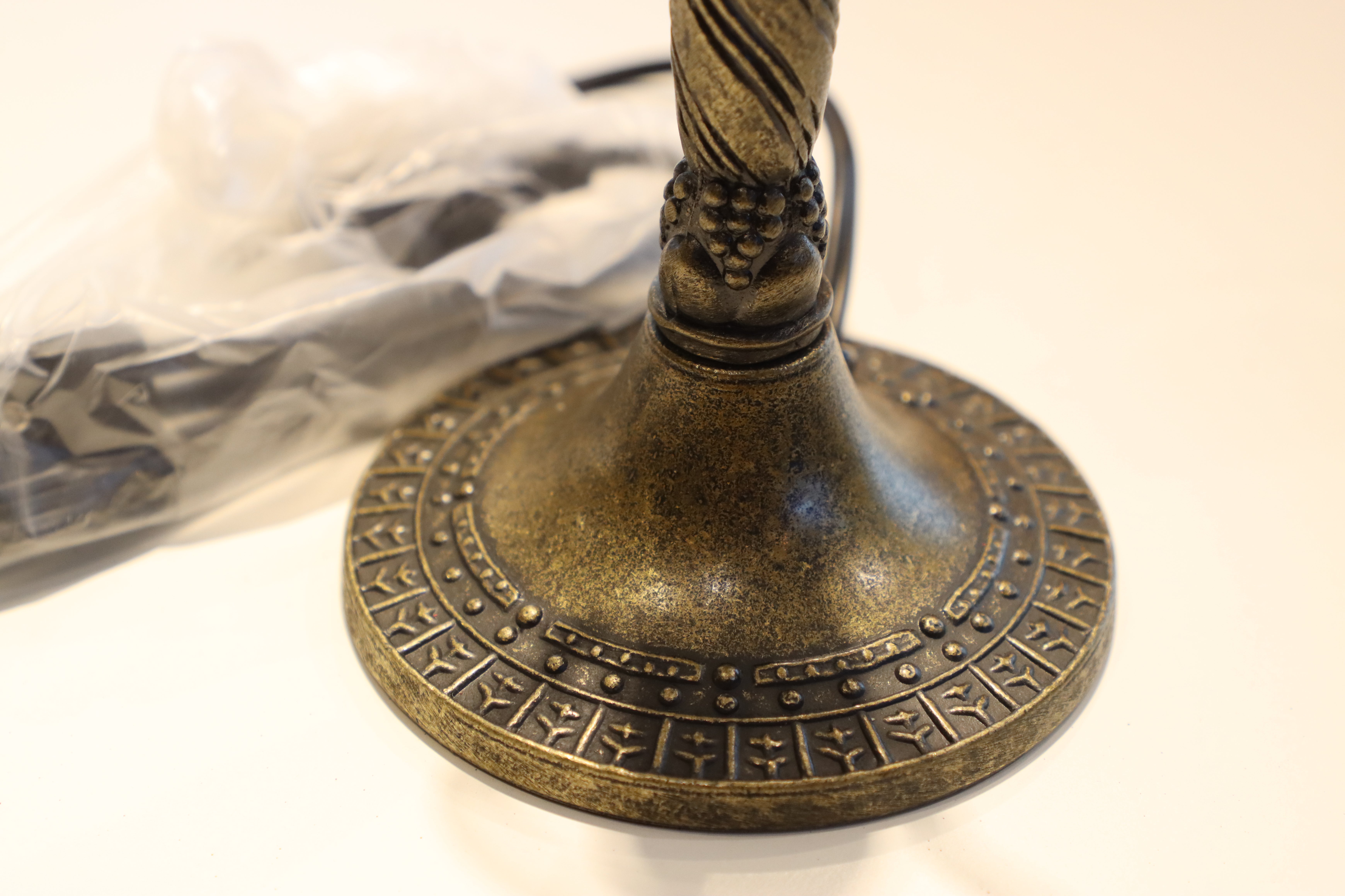 ランプベース KSL-10 ボルドー ｜ABアンティークブラス仕上げ